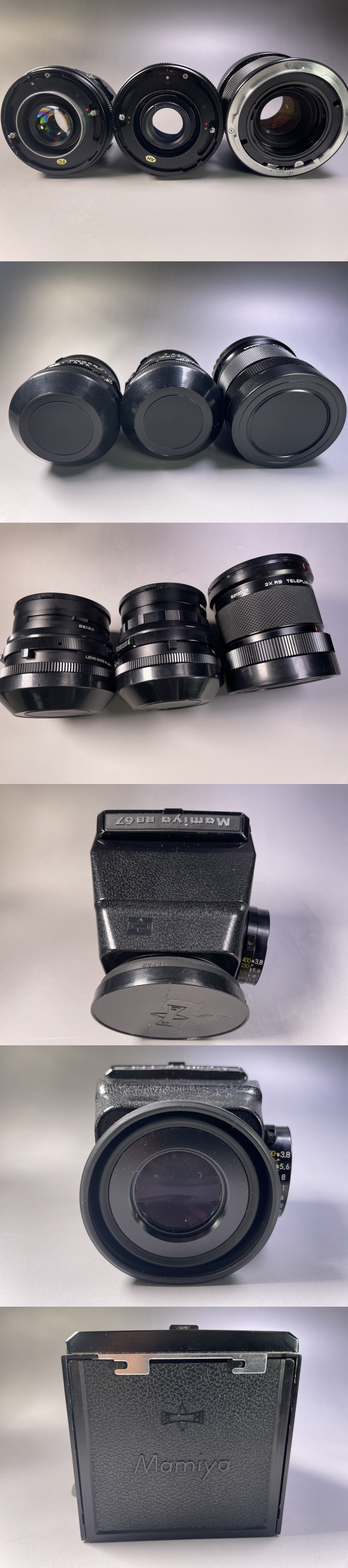 Mamiya RB67 127mm f3.8レンズ付き Mamiya マミヤ RB67 PRO S 中判フィルムカメラ レンズ MAMIYA-SEKOR